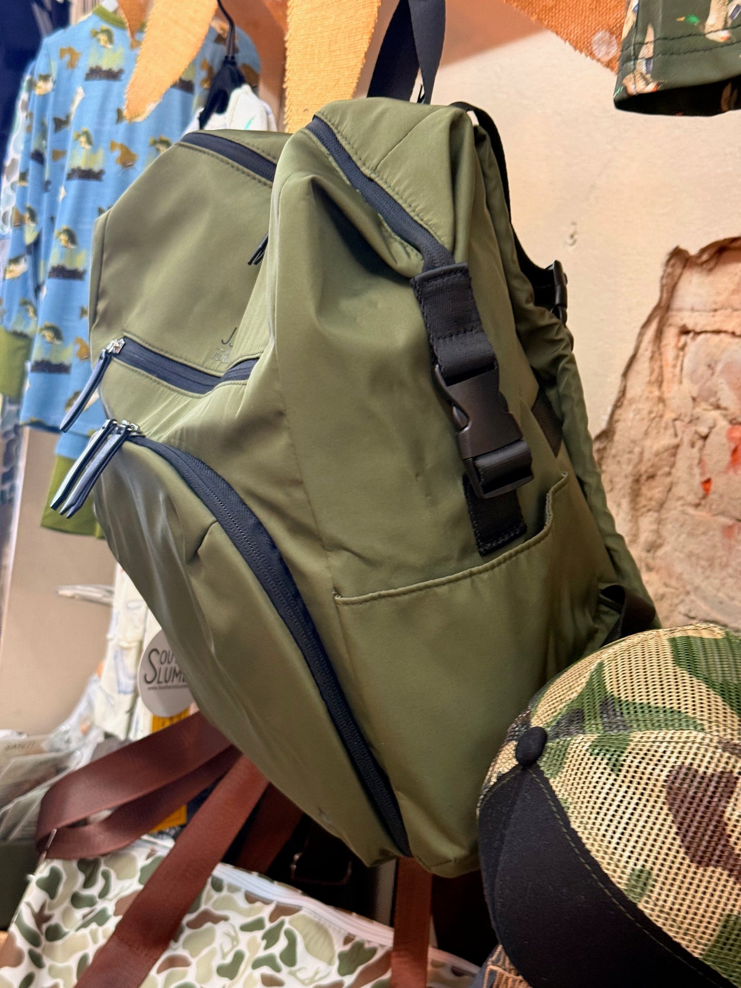 JuJube Back pack Diaper bag Olive