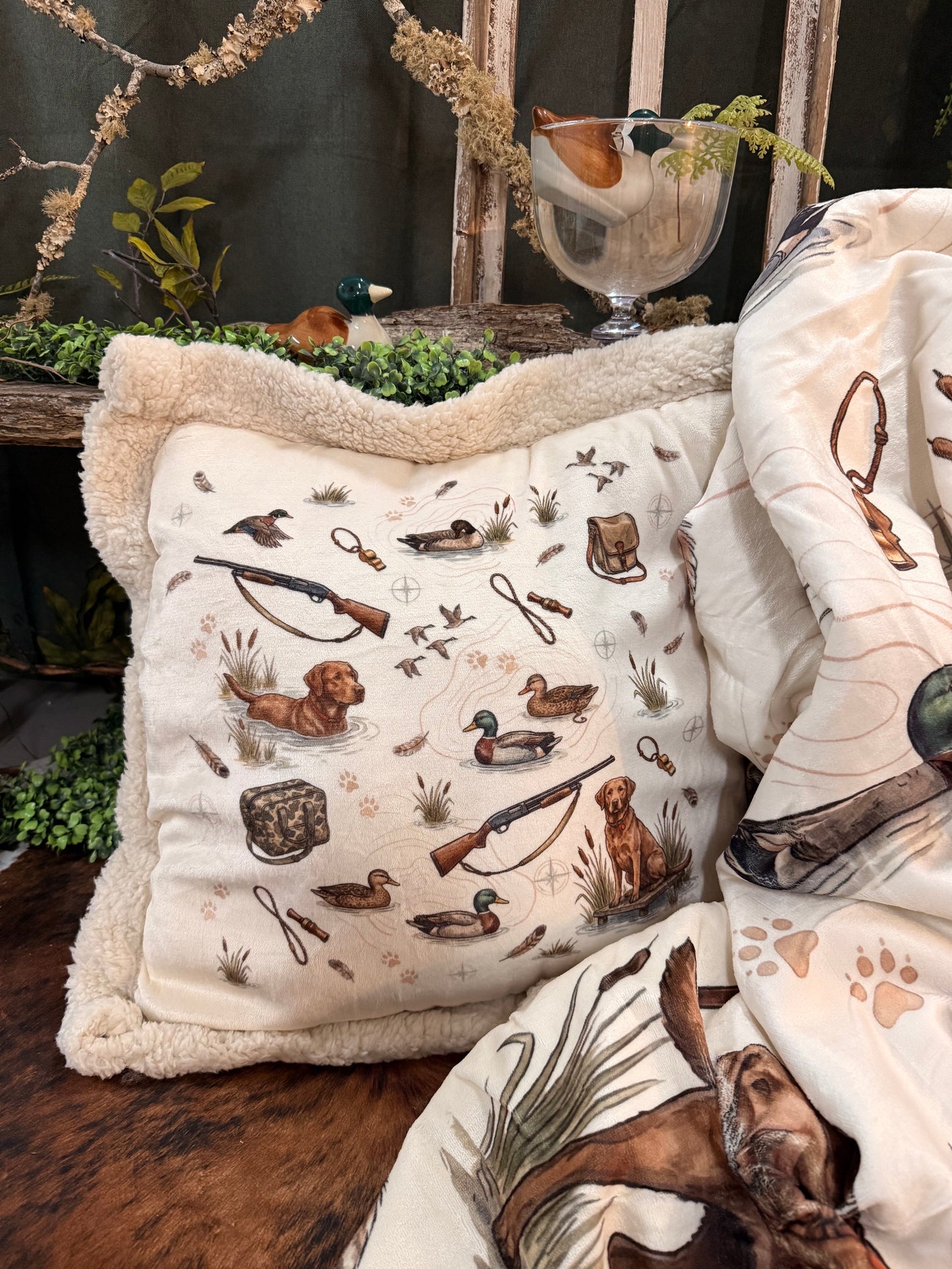 Super soft and cozy Throw and pillow set