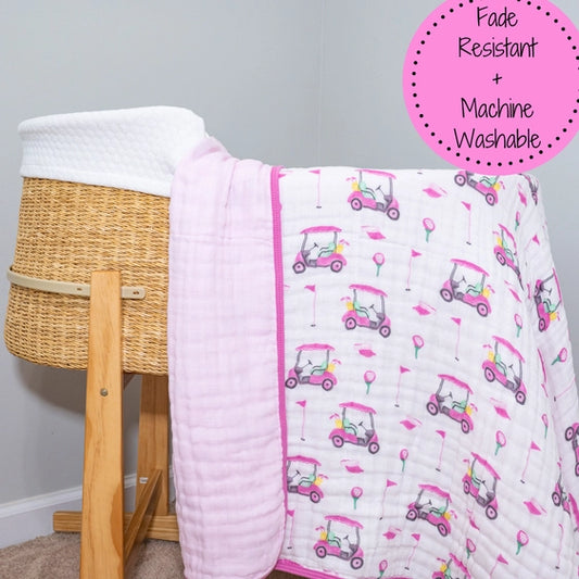 Double sided Muslin Golf Quilt