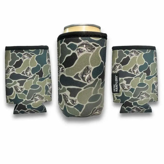 Fish camo can cooler