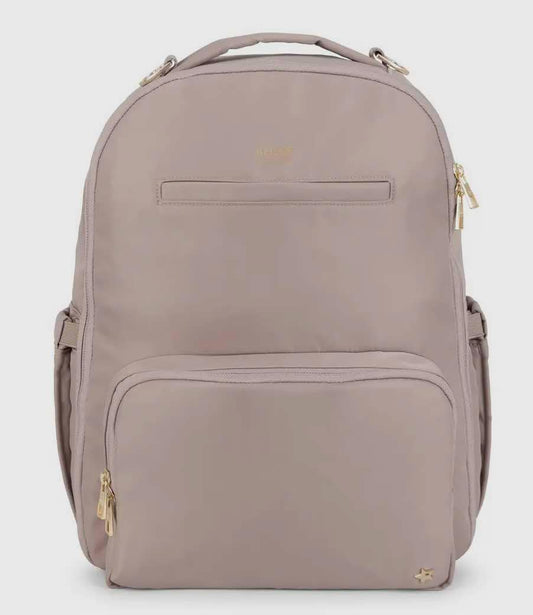 JuJuBe Classic Backpack Diaper Bag in Taupe