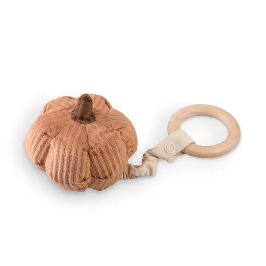Pumpkin Rattle with teether