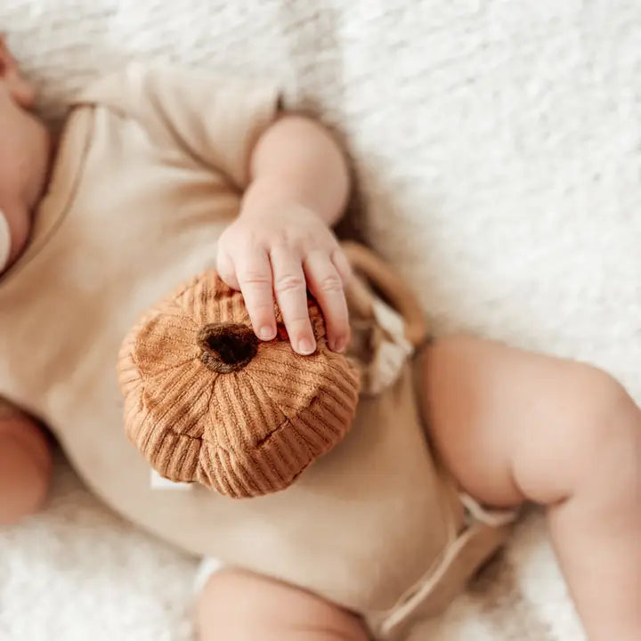 Pumpkin Rattle with teether