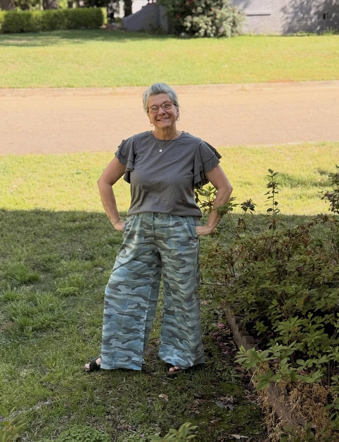 Three Bird Nest camo with side slit pants