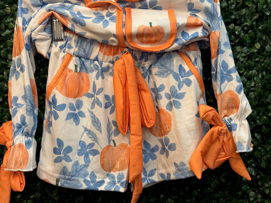 Pink white orange pj's