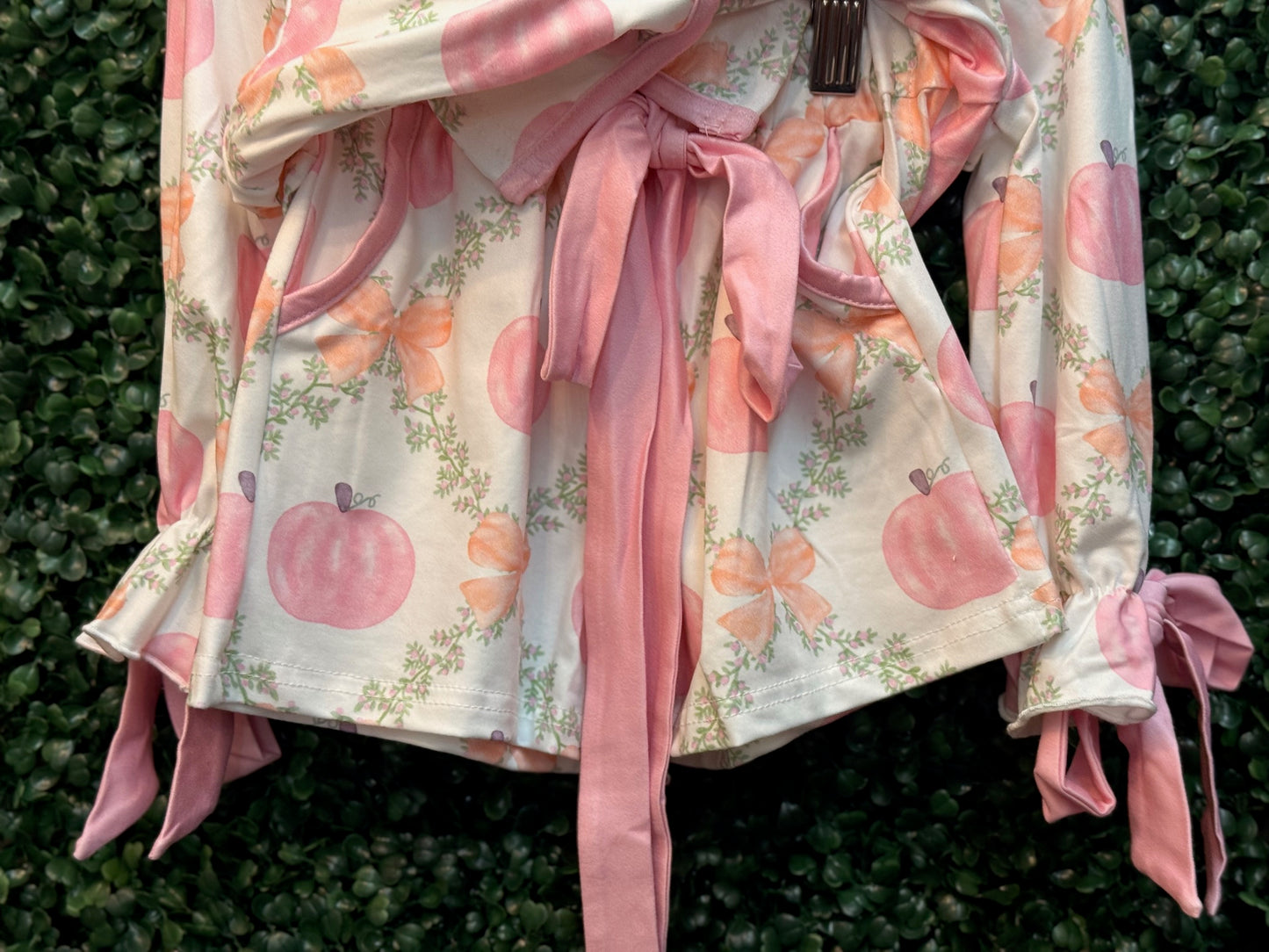 Pink and orange pumpkin pjs 5,6,7