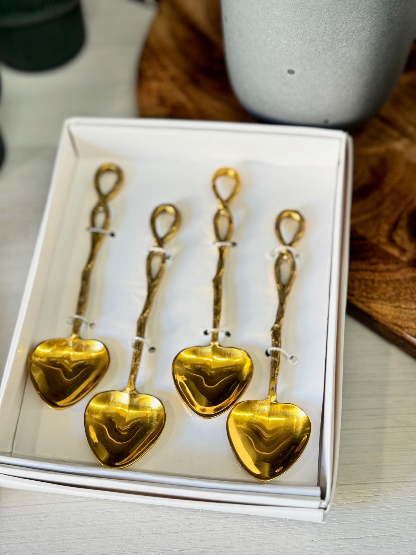 Boxed Gold Spoon set