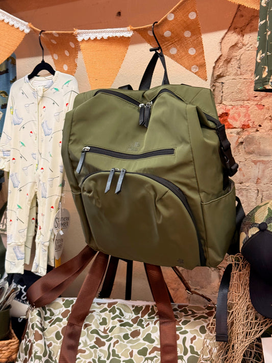 JuJube Back pack Diaper bag Olive