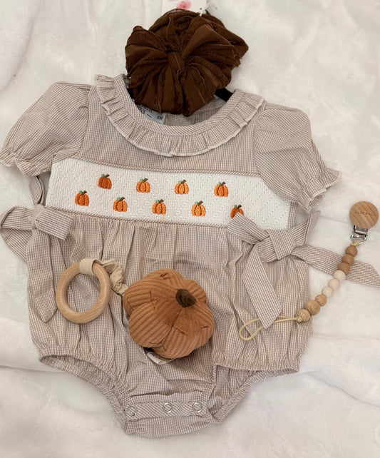 Pumpkin Rattle with teether