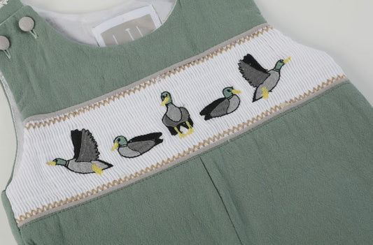 Mallard Smocked Overalls