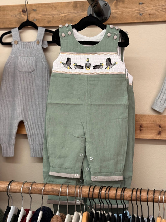 Mallard Smocked Overalls