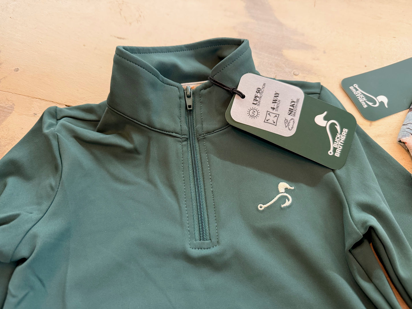 Velvet Fawn Quarter Zip Mallard Green
