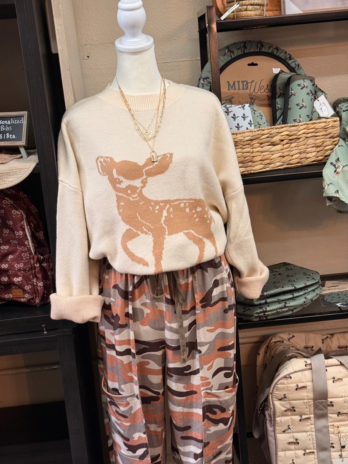 Super soft fawn sweater