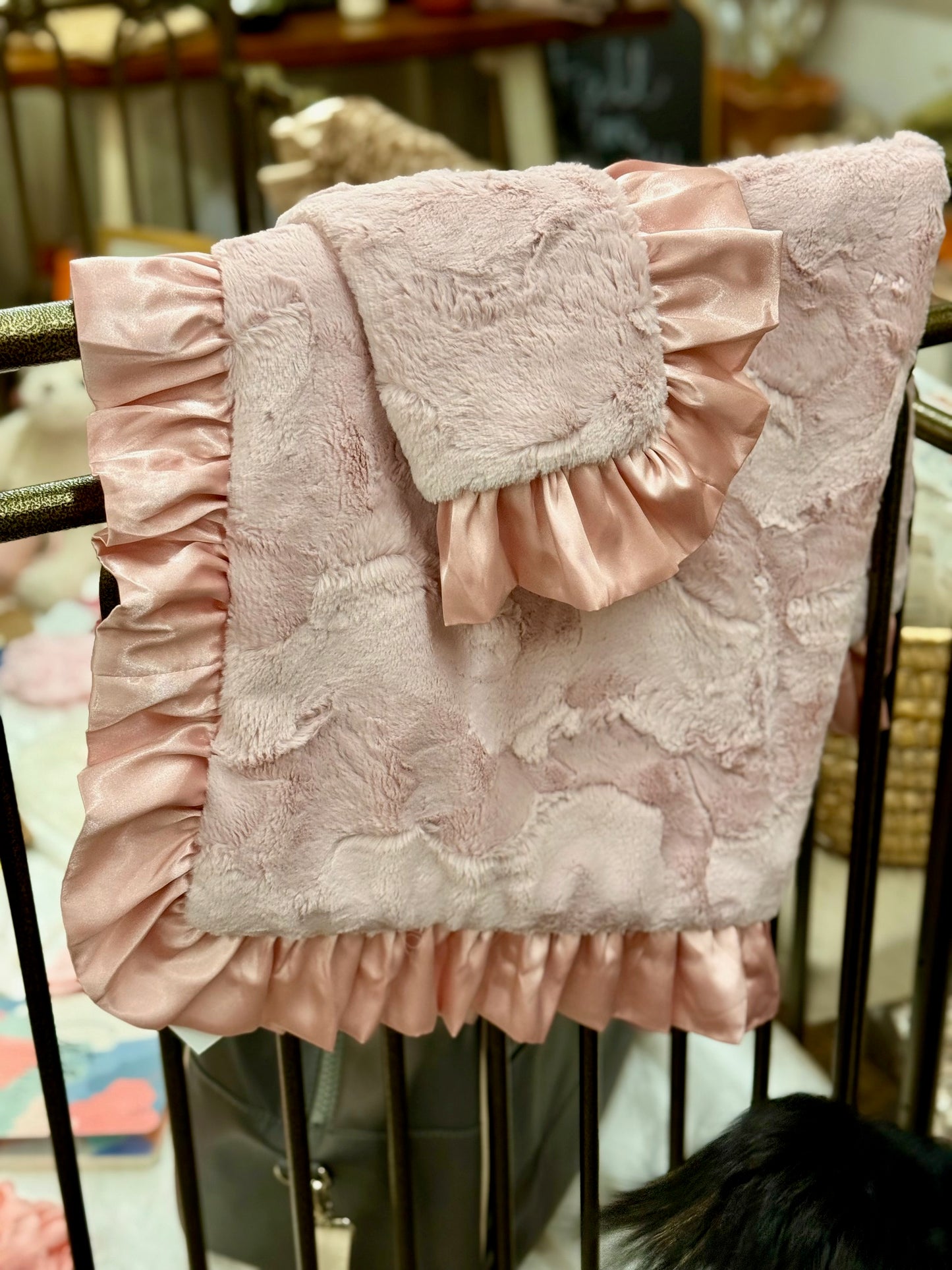 Rosewater Pink Minky Blanket
