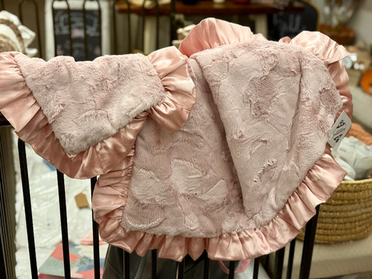 Rosewater Pink Minky Blanket