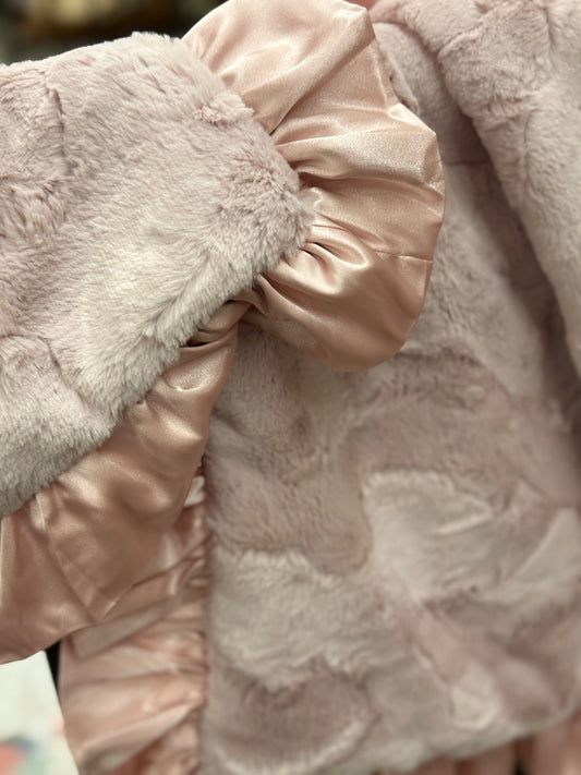 Rosewater Pink Minky Blanket