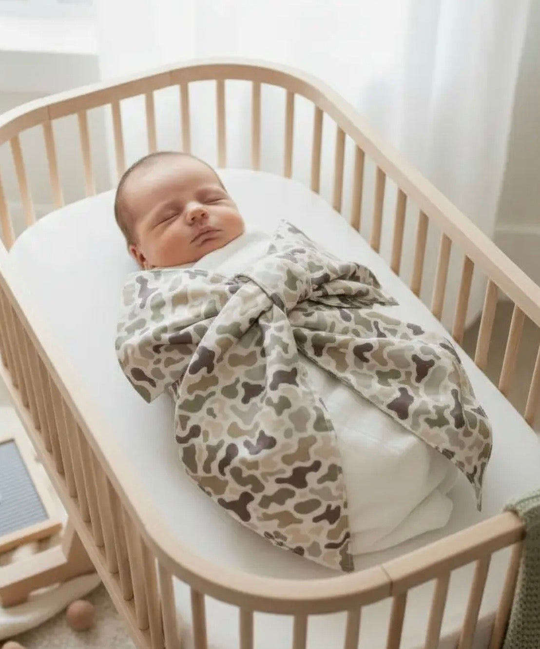 Newborn Embroidered Tie Sash