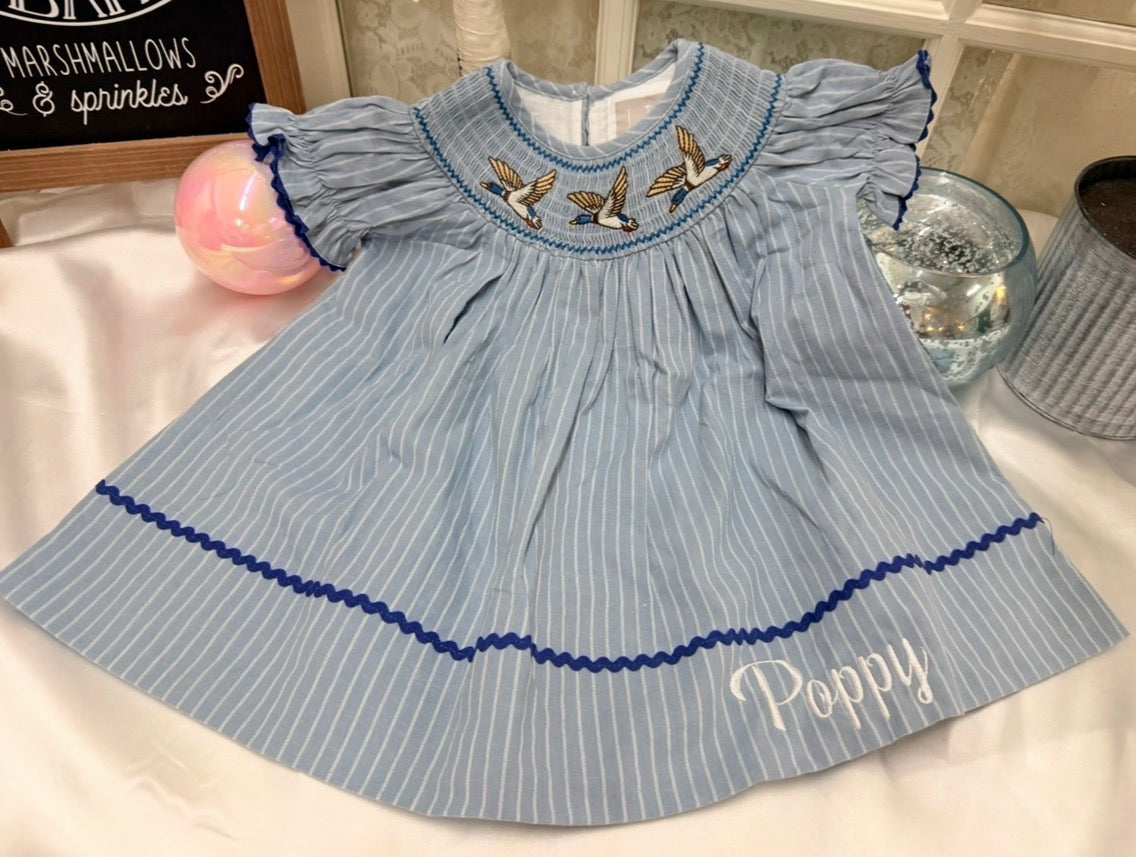 Smocked Mallard Dress