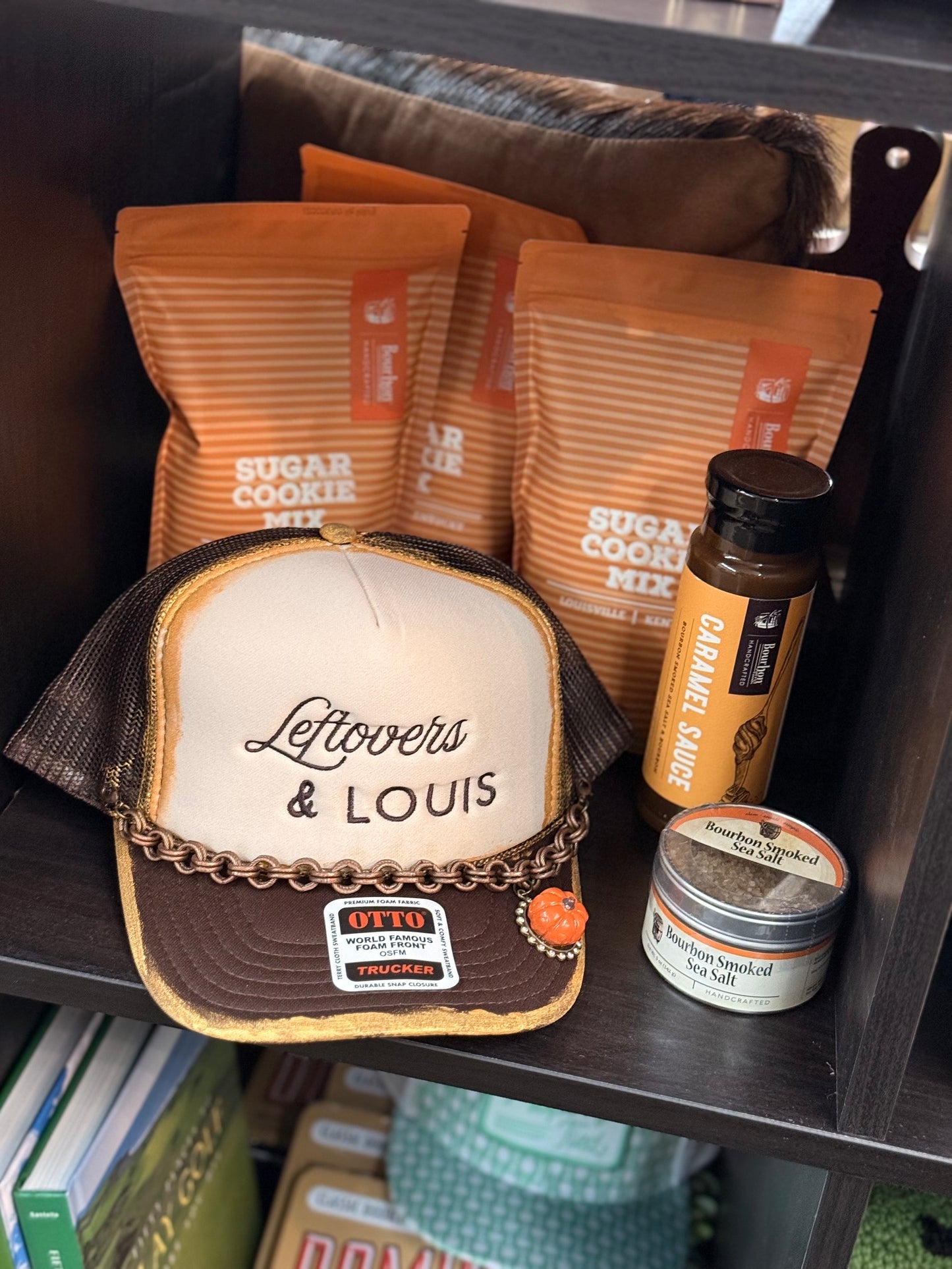 Leftovers and Louis embroirdered trucker hat
