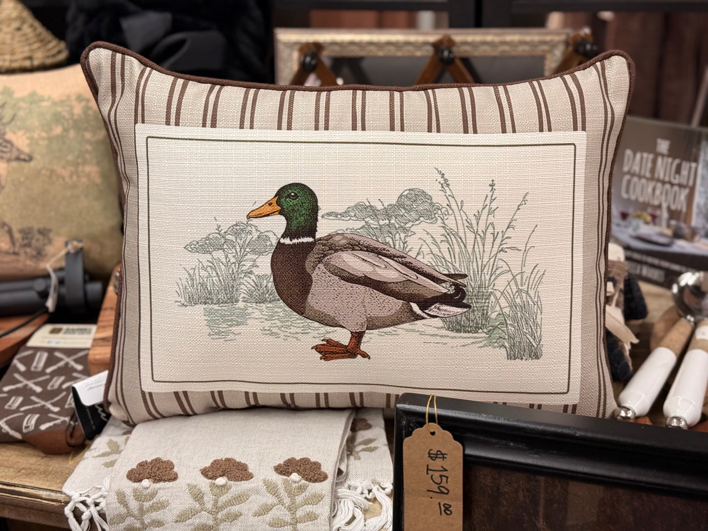 Mallard decorative pillow