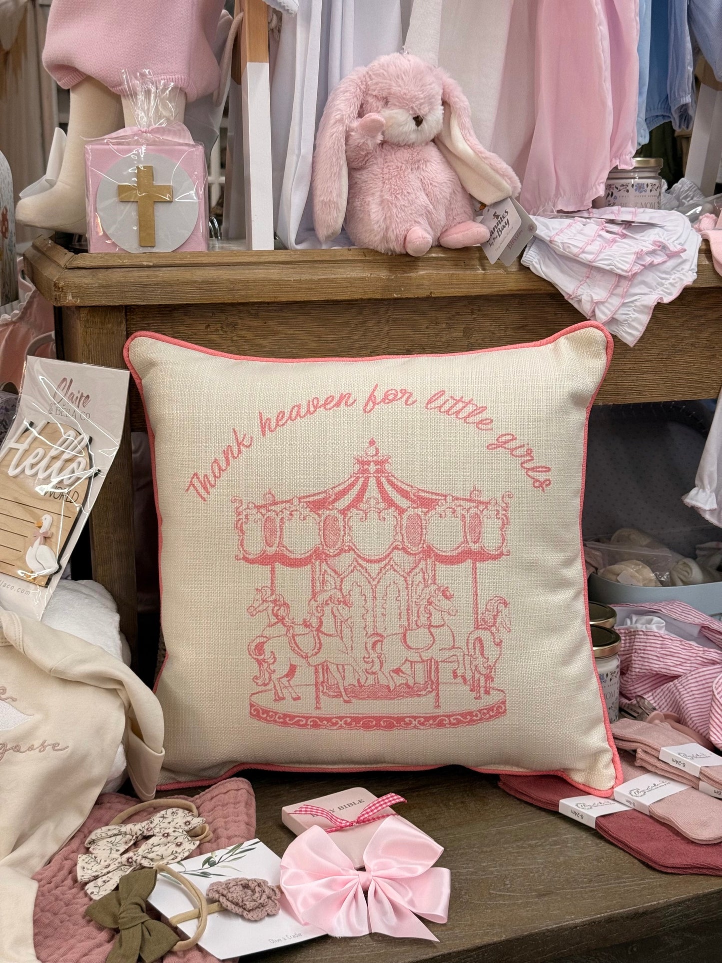 Thank Heaven for Little Girls Pillow