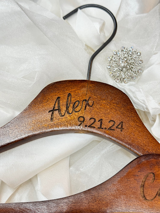 Custom wedding hangers, SET