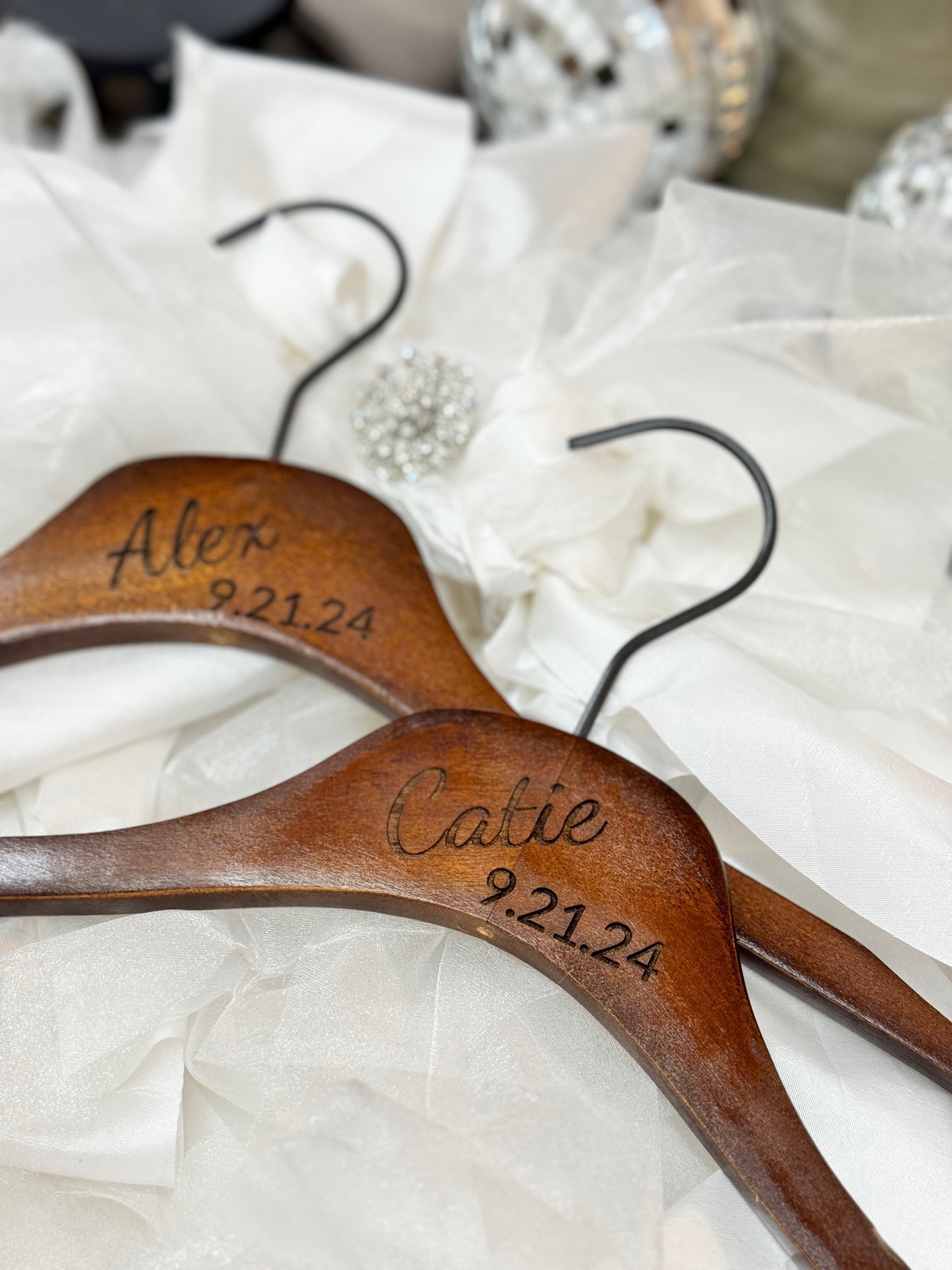 Custom wedding hangers, SET