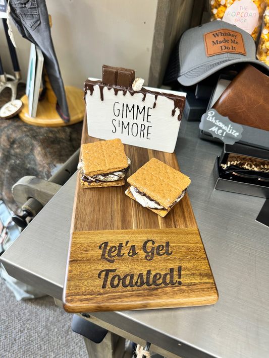 Let's get toasted Charcuterie(smores or toasted cocktails board)