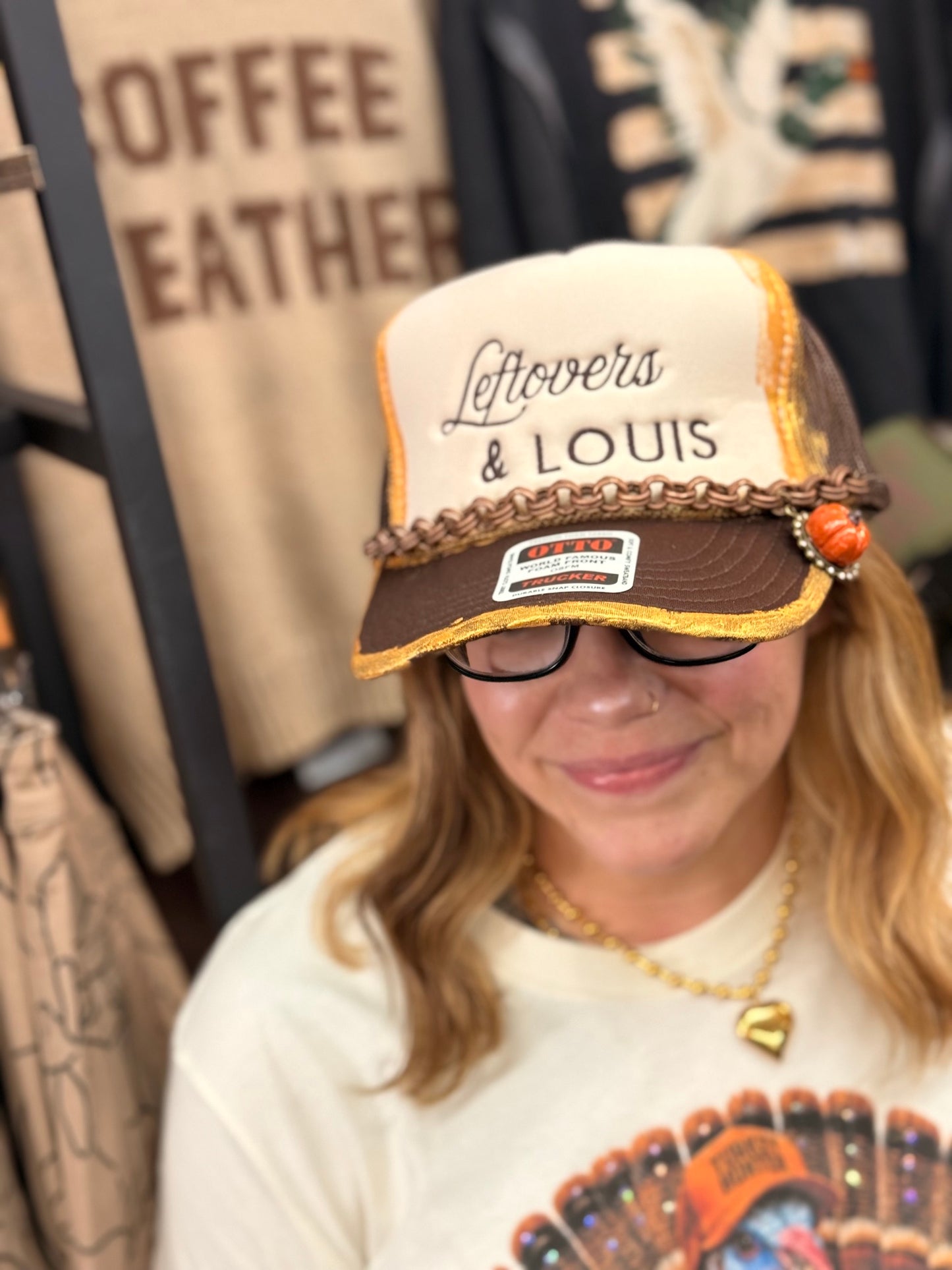 Leftovers and Louis embroirdered trucker hat