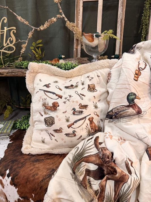 Super soft and cozy Throw and pillow set