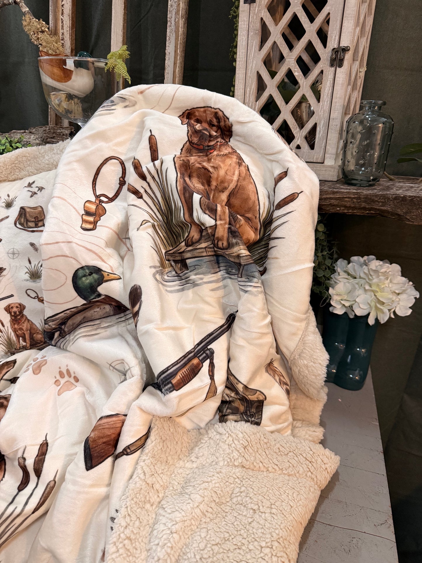 Super soft and cozy Throw and pillow set