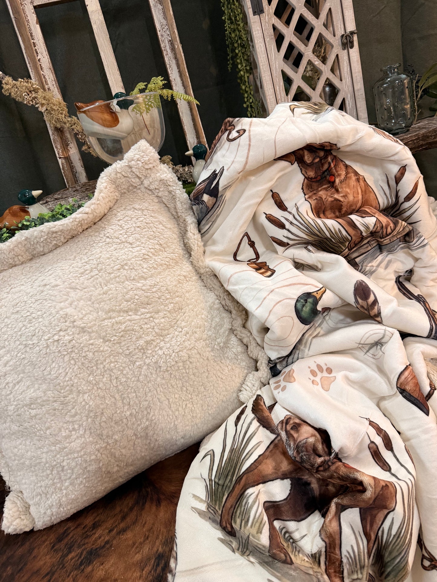 Super soft and cozy Throw and pillow set