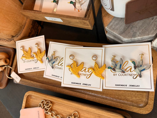 Handmade Mallard earrings