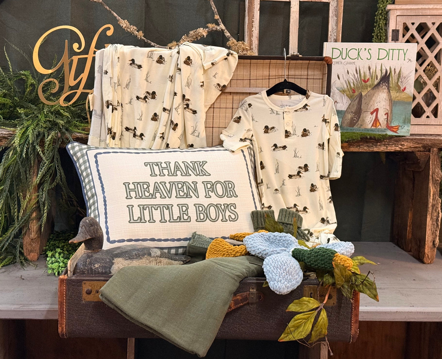 Thank Heaven for Little Boys pillow