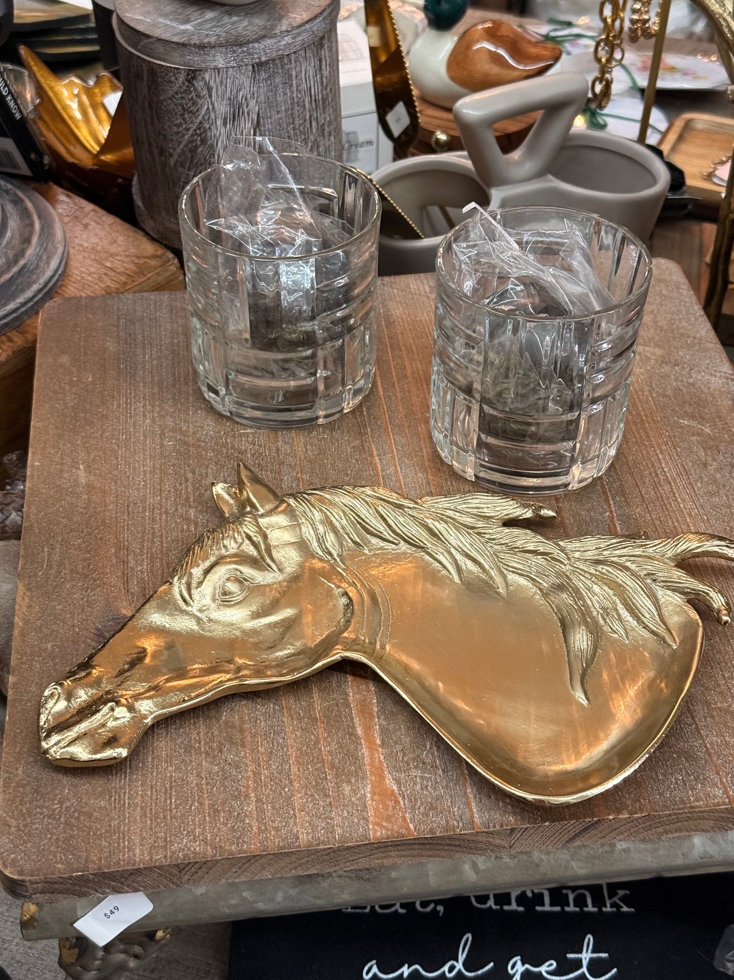 Horse head shaped trinket tray
