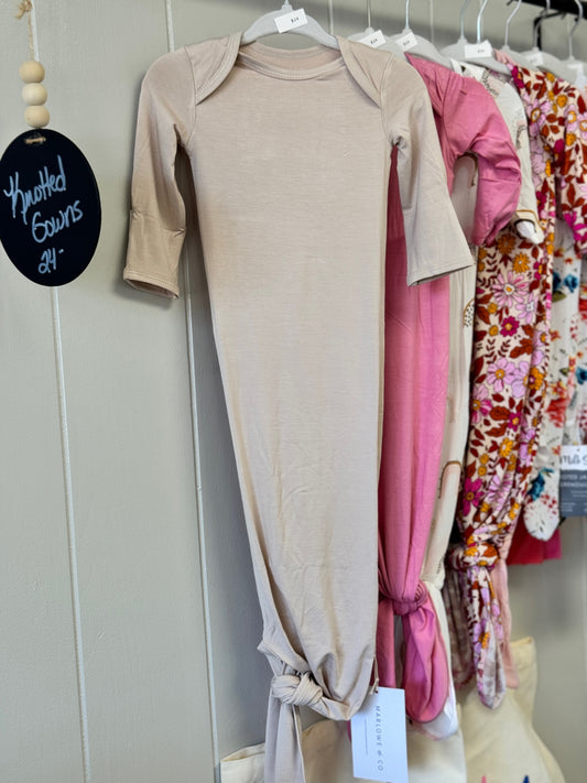 Fawn super soft knotted gown