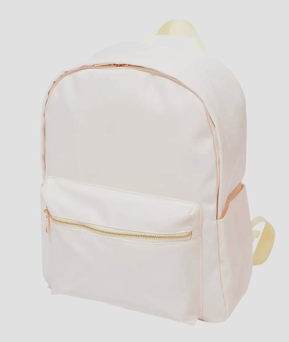 Cream Nylon backpack by Liv and Lou