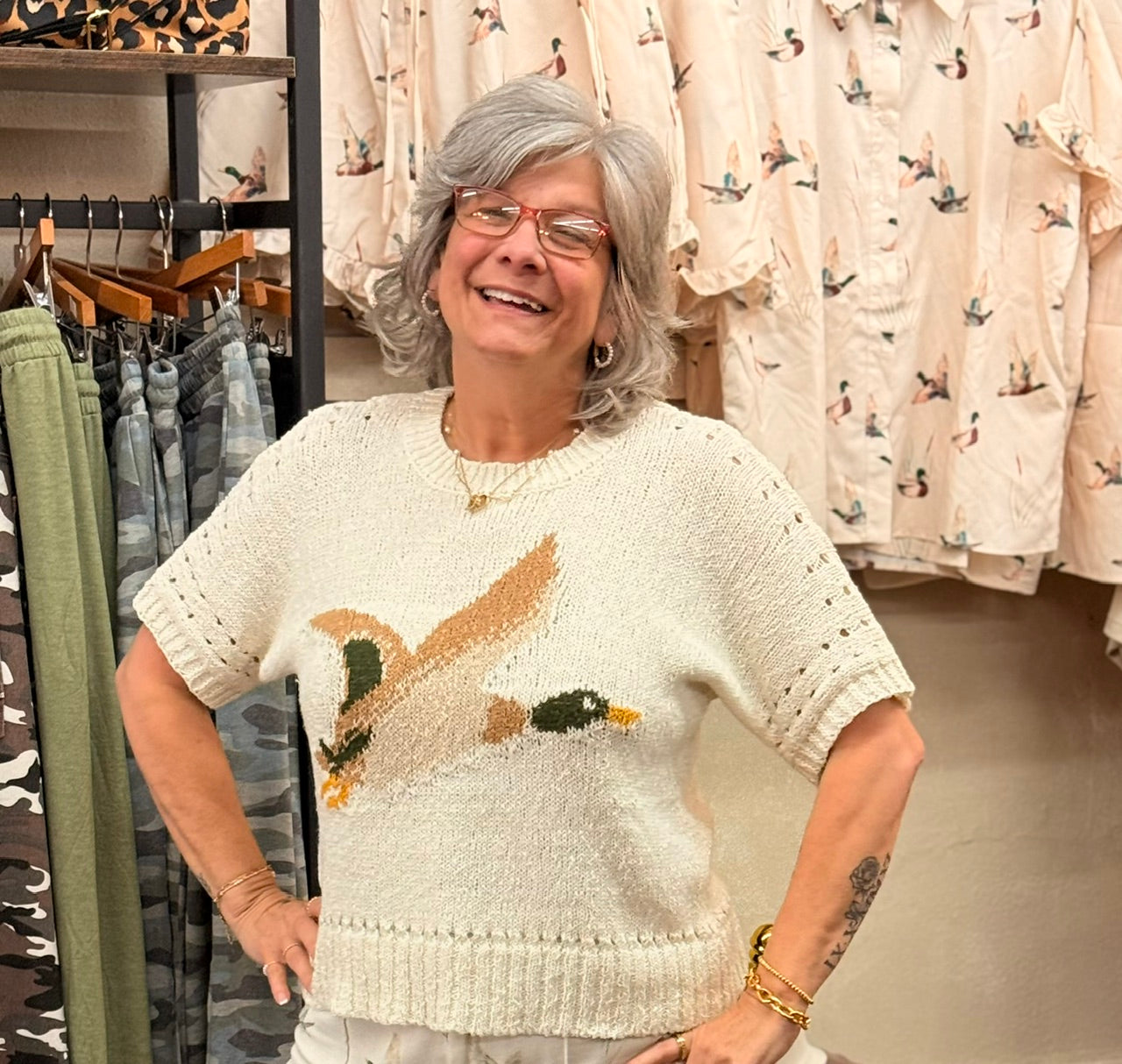 Gorgeous Flying Mallard Sweater